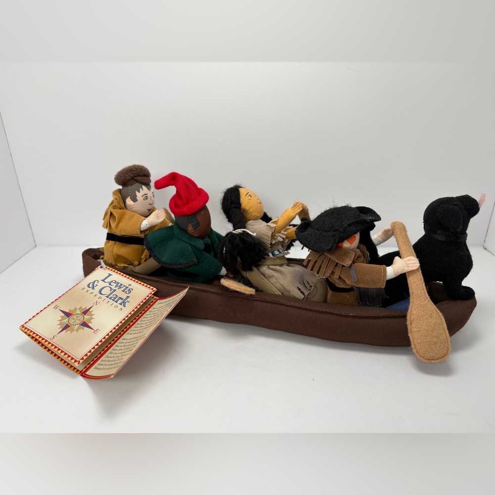 NWT Vintage 1999 Merrymaker Plush Lewis & Clark Expedition Adventure Toy Playset